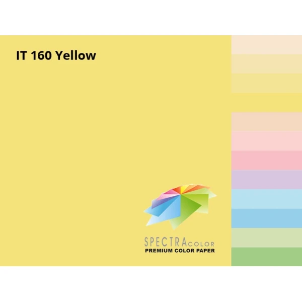 Папір кольоровий Spectra Color А4 75 г/м2. 500арк. пастель Yellow 160, жовтий