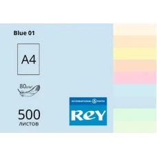Папір кольоровий REY Adagio А4 80г/м2, 500 арк. пастель Blue 01, блакитний