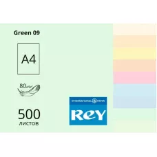 Папір кольоровий REY Adagio А4 80г/м2, 500 арк. пастель Green 09, зелений