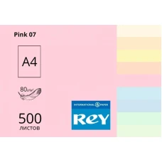 Папір кольоровий REY Adagio А4 80г/м2, 500 арк. пастель Pink 07, світло-рожевий