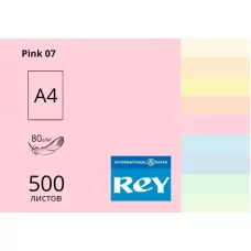 Папір кольоровий REY Adagio А4 80г/м2, 500 арк. пастель Pink 07, світло-рожевий