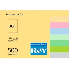 Папір кольоровий REY Adagio А4 80г/м2, 500 арк. середні тони Buttercup 02, жовтий