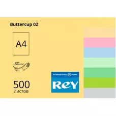 Папір кольоровий REY Adagio А4 80г/м2, 500 арк. середні тони Buttercup 02, жовтий