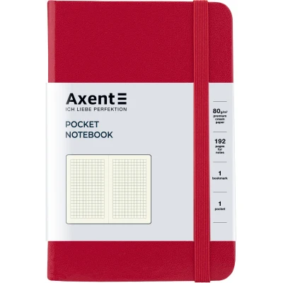Книга записна Partner, 95*140, 96арк, кліт, червоний 8301-03-А