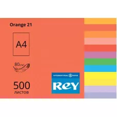 Папір кольоровий REY Adagio А4 80г/м2, 500 арк. інтенсив Orange 21, помаранчевий