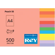 Папір кольоровий REY Adagio А4 80г/м2, 500 арк. інтенсив Peach 55, персик