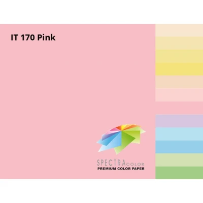 Папір кольоровий Spectra Color А4 160 г/м2. 250арк. пастель Pink 170, рожевий