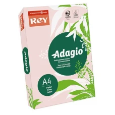 Папір кольоровий REY Adagio А4 160г/м2, 250 арк. пастель Pink 89, світло-рожевий