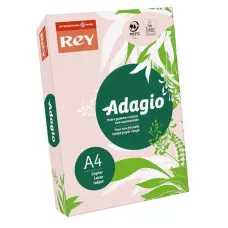 Папір кольоровий REY Adagio А4 160г/м2, 250 арк. пастель Pink 89, світло-рожевий