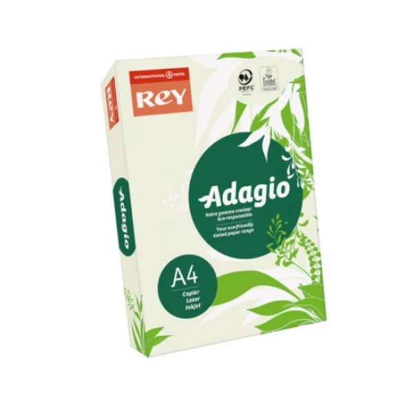 Папір кольоровий REY Adagio А4 160г/м2, 250 арк. пастель Pistachio 33, фісташковий