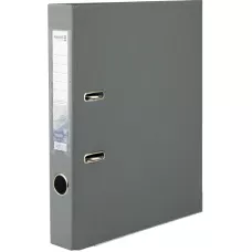 Папка-реєстратор одностор. PP 5 cм, зібрана, сіра D1713-03C