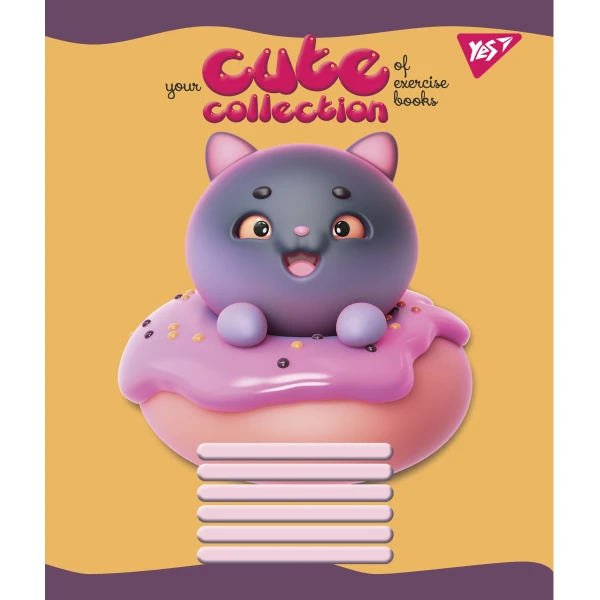 Зошит А5/12 арк лінія YES Cute collection, 765799