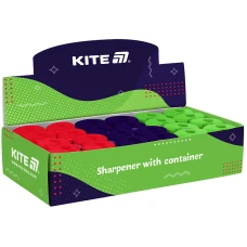 Точилка з контейнером Soft, асорті K25-370 Kite