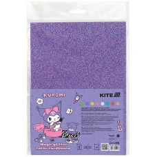 Картон кольоровий з чарівним гліттером (8арк/8 кол), А4, Kuromi HK22-423 Kite