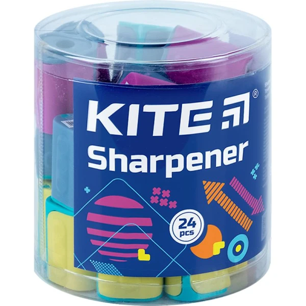 Точилка з контейнером Twist, асорті K24-120 Kite