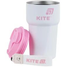 Термокружка 450 мл, біло-рожева K25-1220-3 Kite