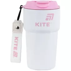 Термокружка 450 мл, біло-рожева K25-1220-3 Kite