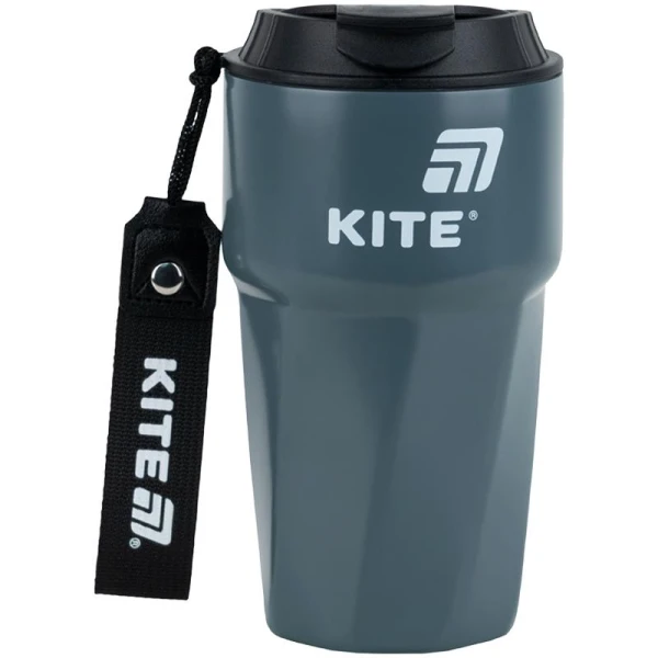 Термокружка 450 мл, сіра K25-1220-1 Kite