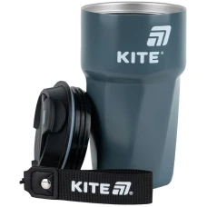 Термокружка 450 мл, сіра K25-1220-1 Kite