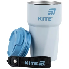 Термокружка 450 мл, сіро-блакитна K25-1220-2 Kite