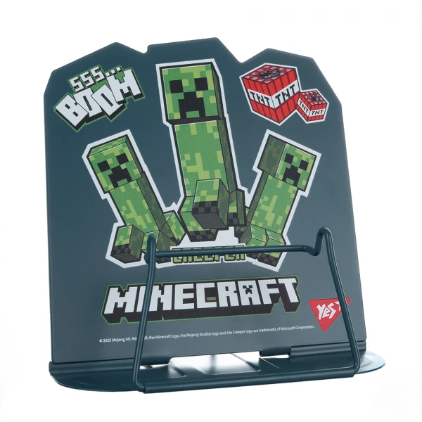 Підставка для книг фігурна YES Minecraft.Creeper, металева 470525