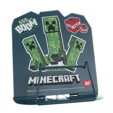 Підставка для книг фігурна YES Minecraft.Creeper, металева 470525
