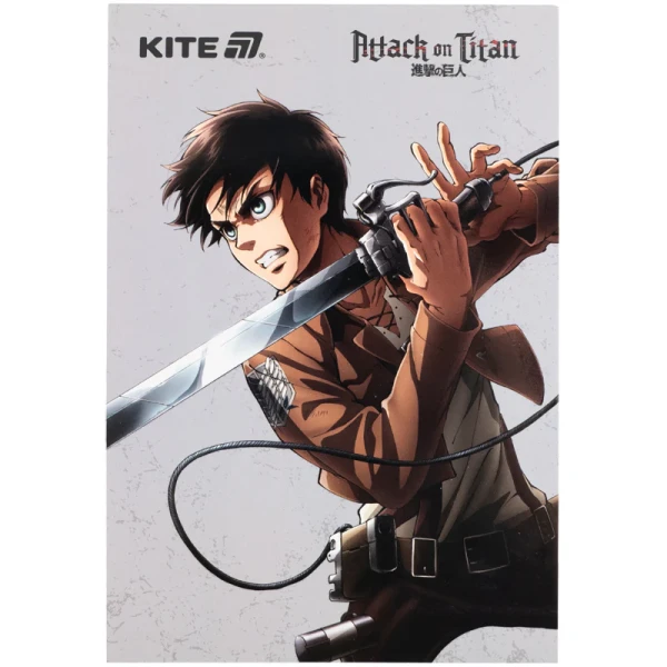 Блокнот-планшет A5, 50арк, клітинка, Attack on Titan Season 1-3 AT25-194 Kite
