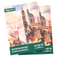 Склейка для акварелі, А3 (29,7*42 см), 200г/м2, 20л, ROSA Studio