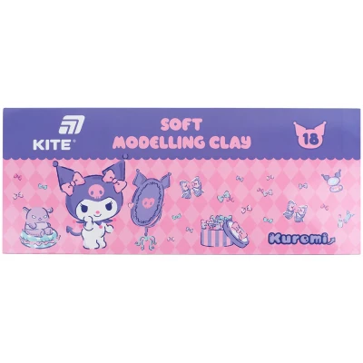 Пластилін восковий, 18 кольорів, 360 г. Kuromi HK24-085 Kite