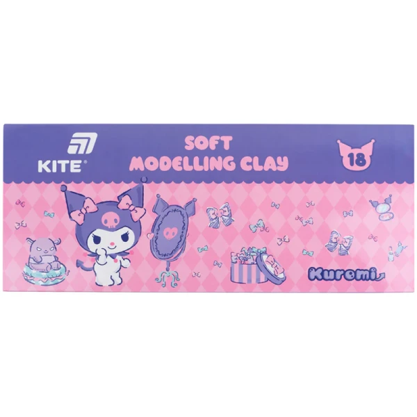 Пластилін восковий, 18 кольорів, 360 г. Kuromi HK24-085 Kite