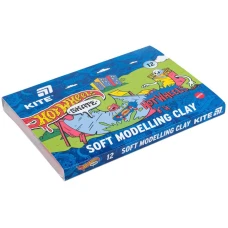 Пластилін восковий, 12 кольорів, 240 г. Hot Wheels HW25-1086-2 Kite