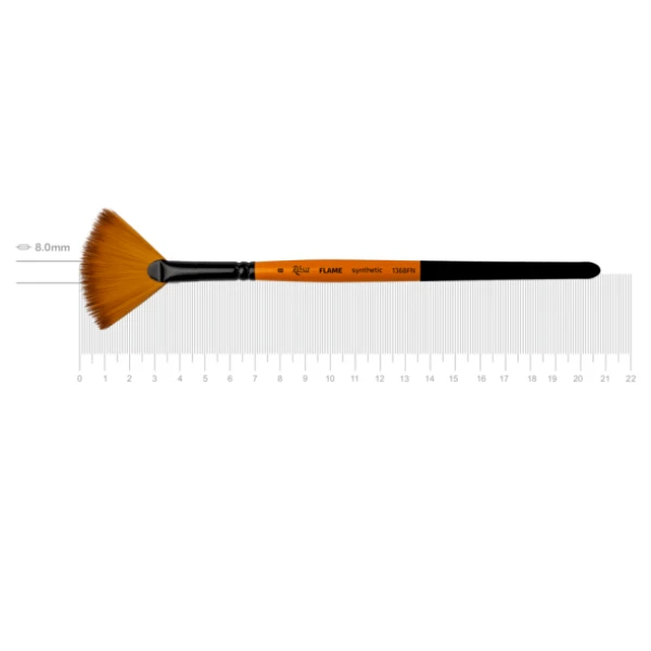 Синтетика віялова, FLAME 1368FN, №8, к.р. пензель ROSA