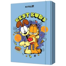 Папка для зошитів В5 на гумці картон, Garfield GF25-210 Kite