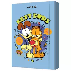 Папка для зошитів В5 на гумці картон, Garfield GF25-210 Kite