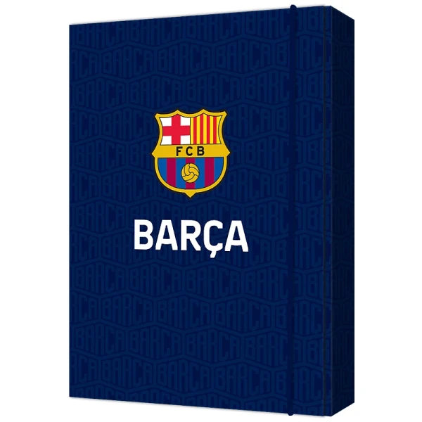 Папка для зошитів В5 на гумці картон, FC Barcelona BC25-210 Kite