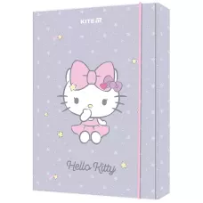 Папка для зошитів В5 на гумці картон, Hello Kitty HK25-210-1 Kite