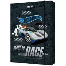 Папка для зошитів В5 на гумці картон, Hot Wheels HW25-210-1 Kite