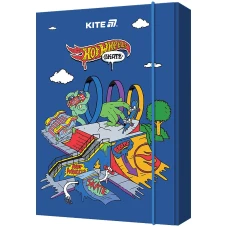 Папка для зошитів В5 на гумці картон, Hot Wheels HW25-210-2 Kite