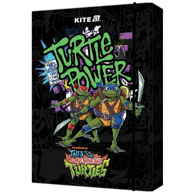 Папка для зошитів В5 на гумці картон, Ninja Turtles NT25-210 Kite
