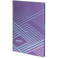 Книга записна А4 96арк., кліт., Lines, бузкова, 8422-583-A