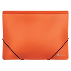 Папка пластикова А4 на гумках Optima двоколірна, помаранчева, O30698-06