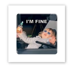 Наліпки 3D-стікер "I'm fine" SX-216 Tattooshka