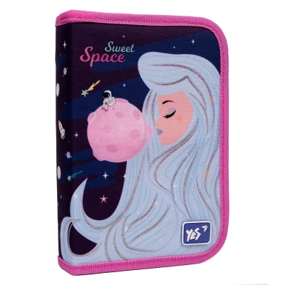 Пенал твердий YES одинарний з двома клапанами HP-04 Space Girl 533125