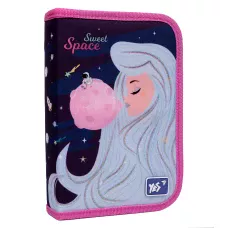 Пенал твердий YES одинарний з двома клапанами HP-04 Space Girl 533125