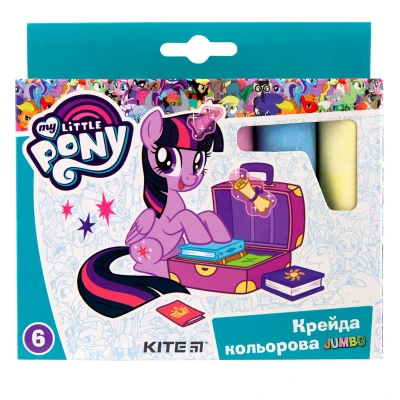 Крейда кольорова Jumbo, 6 кол. My Little Pony LP19-073 Kite