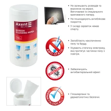 Серветки для екранів вологі, 100 шт., D5302