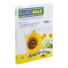 Плівка для ламінування, 100 мкм, A4 (216x303мм), глянцева, по 100 шт.в упаковці, BM.7724