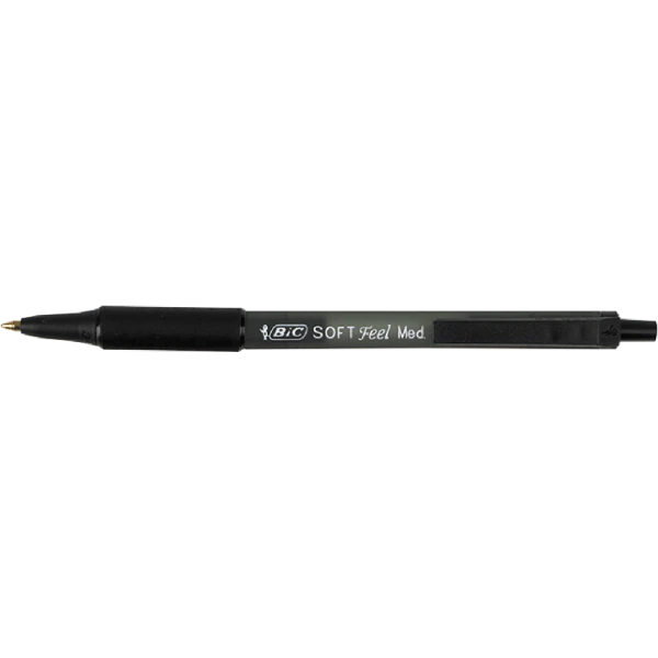 Ручка "Софт Клік Грип", чорний, bc837397 BIC