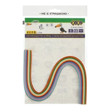 Папір кольоровий для квілінгу, 160г/м2, 420х5 мм, 100 шт, KIDS Line, ZB.1810-99 Zibi