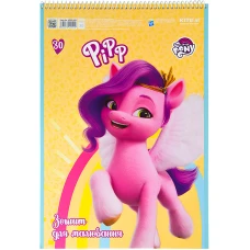 Зошит для малювання, 30 арк., спір., софт тач + УФ лак, My Little Pony LP22-243 Kite